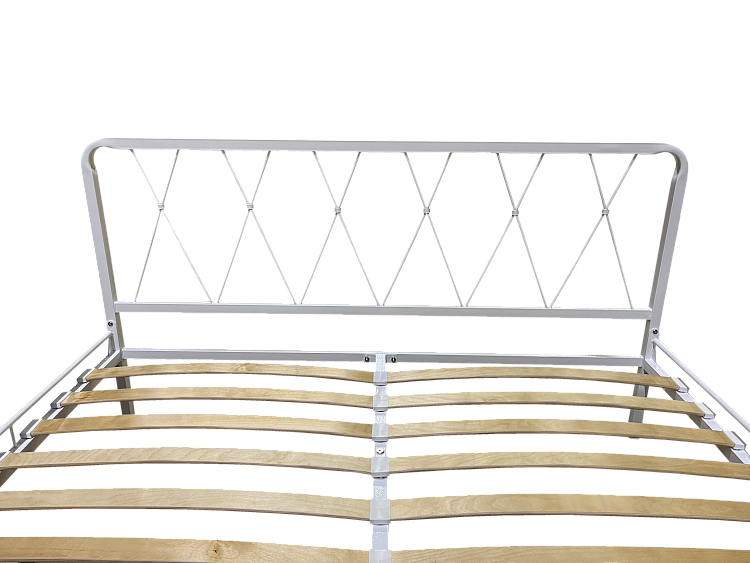 Комплект кровать Briana (Бриана) белый шагрень + матрас Line new Mode, слайд №4