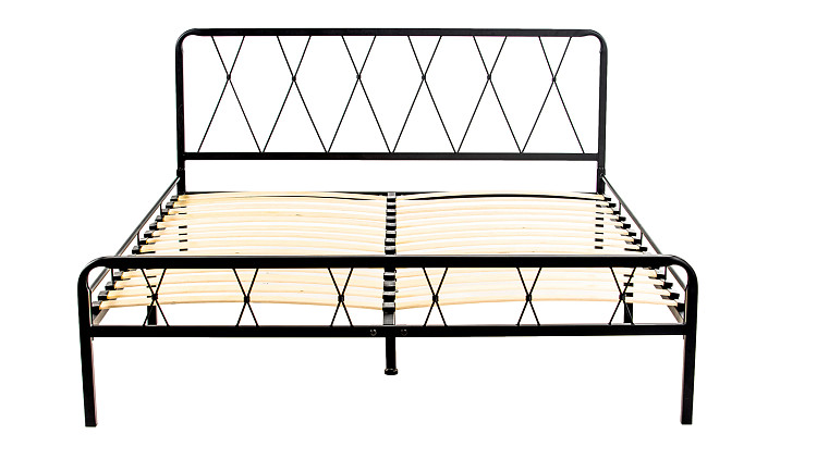 Комплект кровать Briana (Бриана) черный шагрень + матрас Flagman 4.0, слайд №5